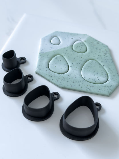 Organic Pebble Polymer Clay Cutter