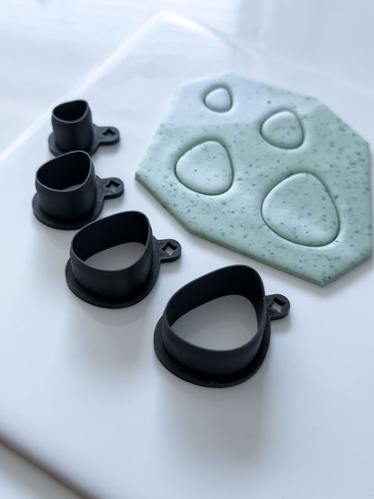 Organic Pebble Polymer Clay Cutter