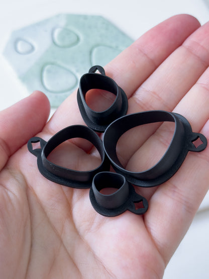Organic Pebble Polymer Clay Cutter