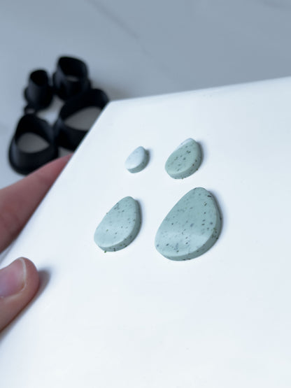 Organic Pebble Polymer Clay Cutter