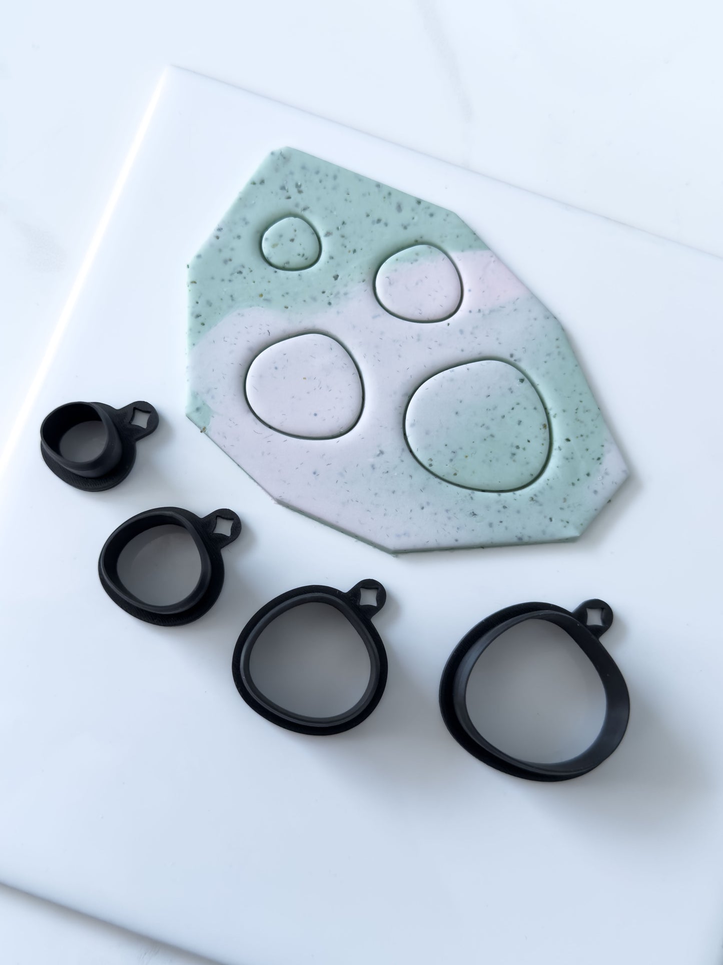 Organic Chunky Circle Polymer Clay Cutter