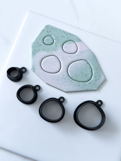 Organic Chunky Circle Polymer Clay Cutter