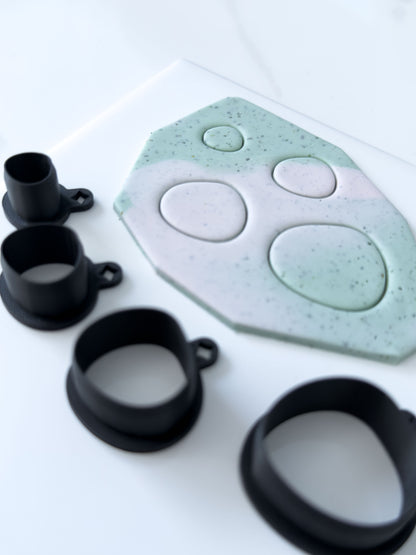 Organic Chunky Circle Polymer Clay Cutter