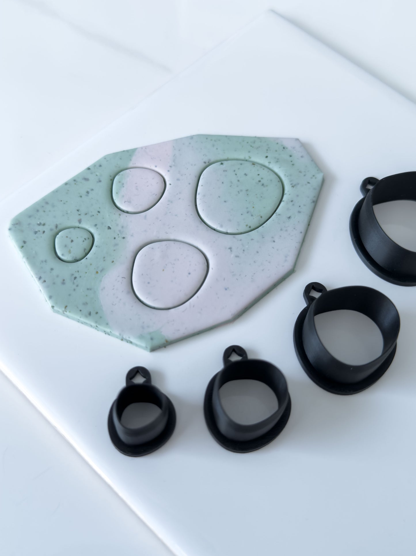 Organic Chunky Circle Polymer Clay Cutter