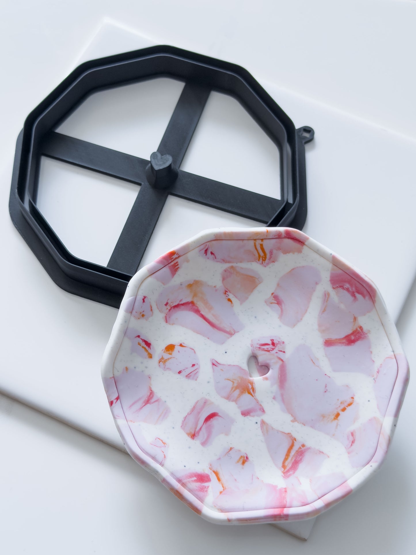 Mini Heart Trinket Dish Polymer Clay Cutter