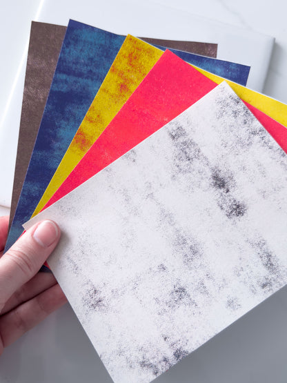 Transfer Paper Grunge Texture | 5 Colours | Exklusive