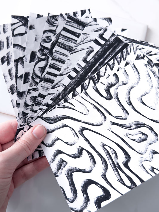 Transfer Paper Abstract Lines | 11 Patterns | Exclusive