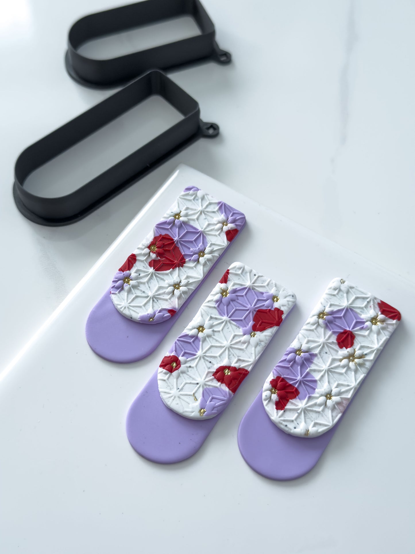 Long Rounded Bookmark Polymer Clay Cutter Set