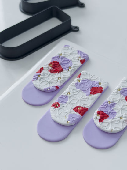 Long Rounded Bookmark Polymer Clay Cutter Set