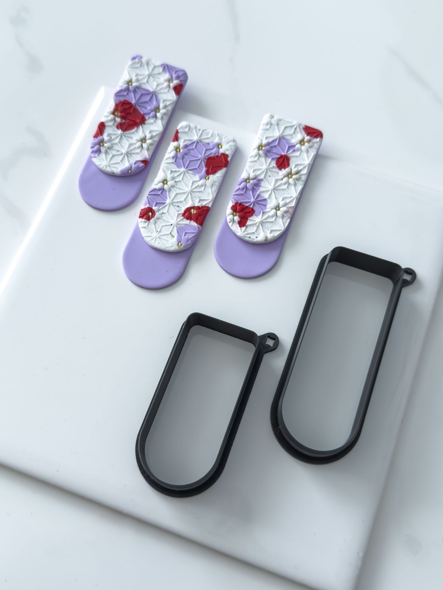 Long Rounded Bookmark Polymer Clay Cutter Set