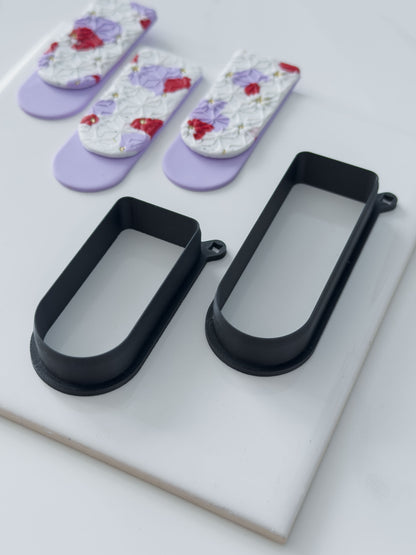 Long Rounded Bookmark Polymer Clay Cutter Set