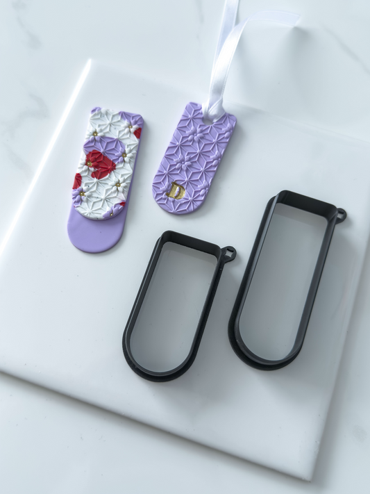 Long Rounded Bookmark Polymer Clay Cutter Set