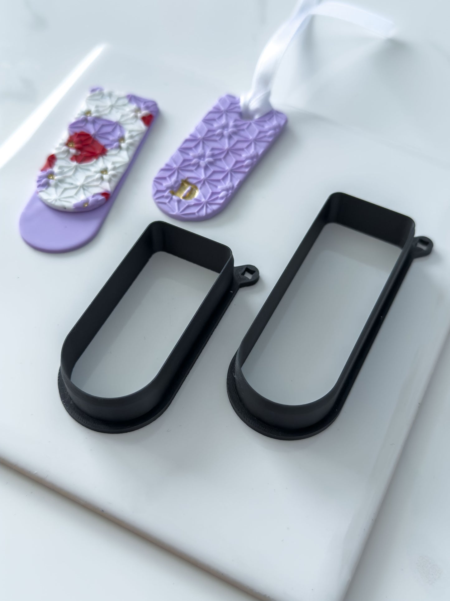Long Rounded Bookmark Polymer Clay Cutter Set