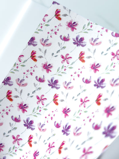 Transfer Paper Watercolour Flowers | 3 Colours