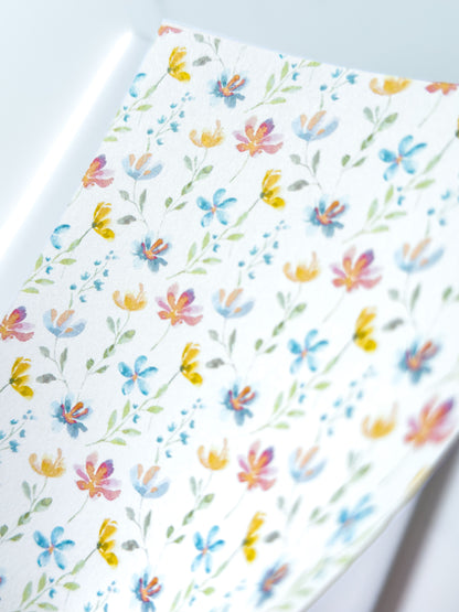 Transfer Paper Watercolour Flowers | 3 Colours