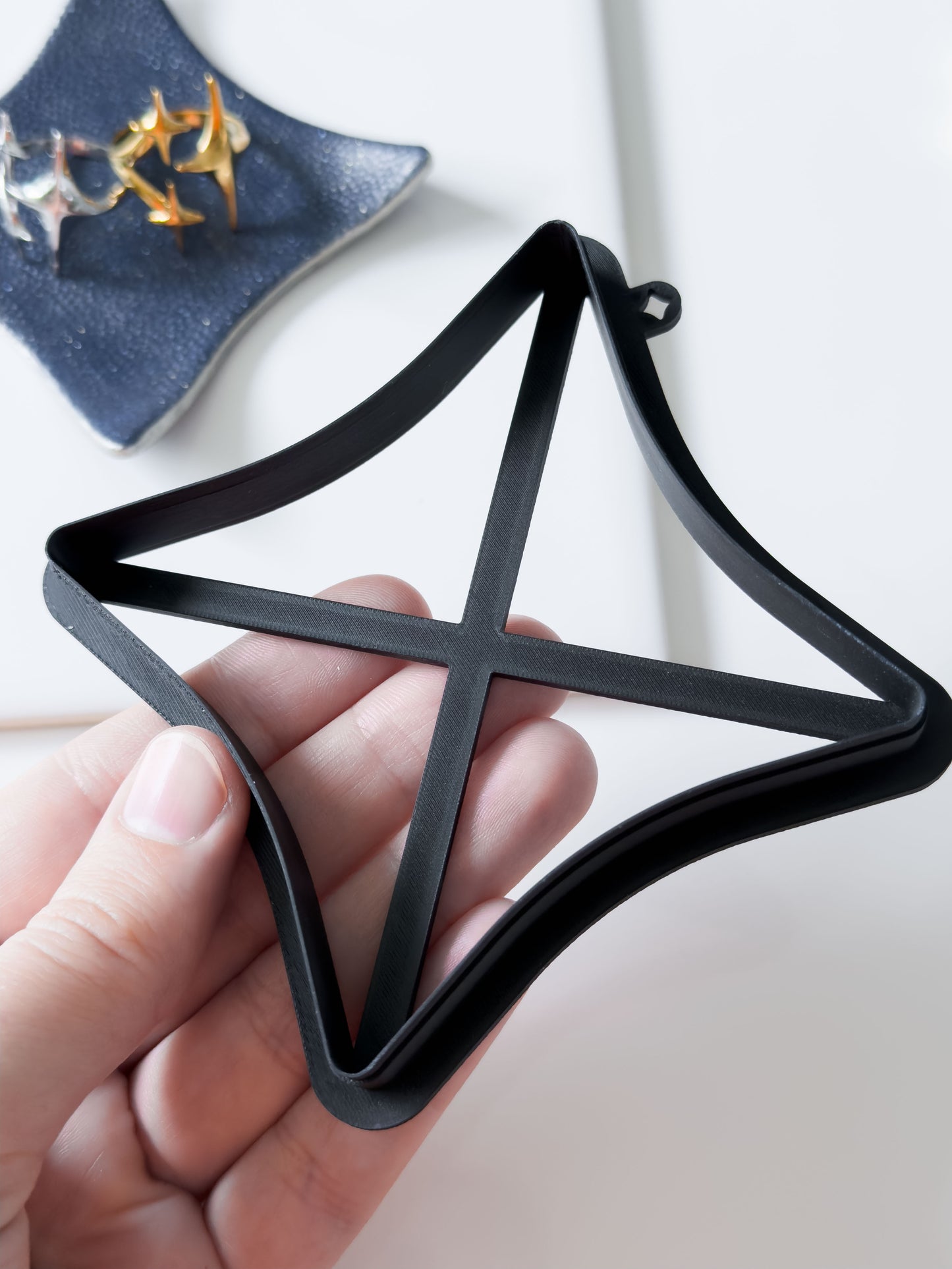 North Star Trinket Dish Polymer Clay Cutter