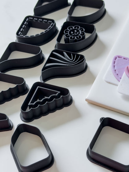 Square Corner Bookmark Polymer Clay Cutters