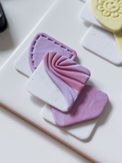 Square Corner Bookmark Polymer Clay Cutters