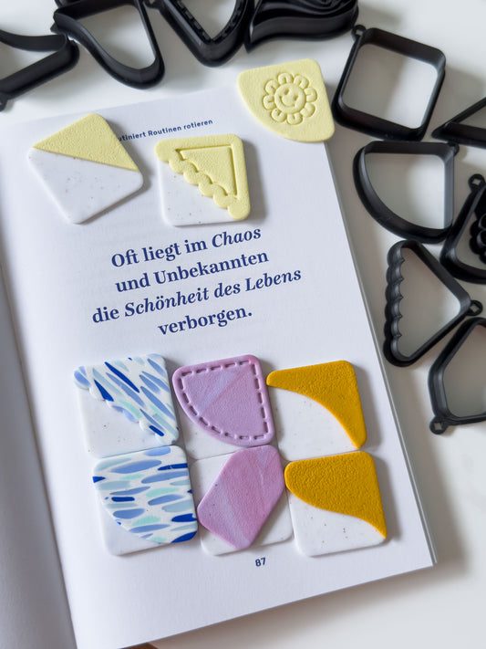Square Corner Bookmark Polymer Clay Cutters