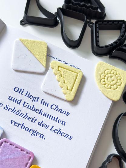 Square Corner Bookmark Polymer Clay Cutters