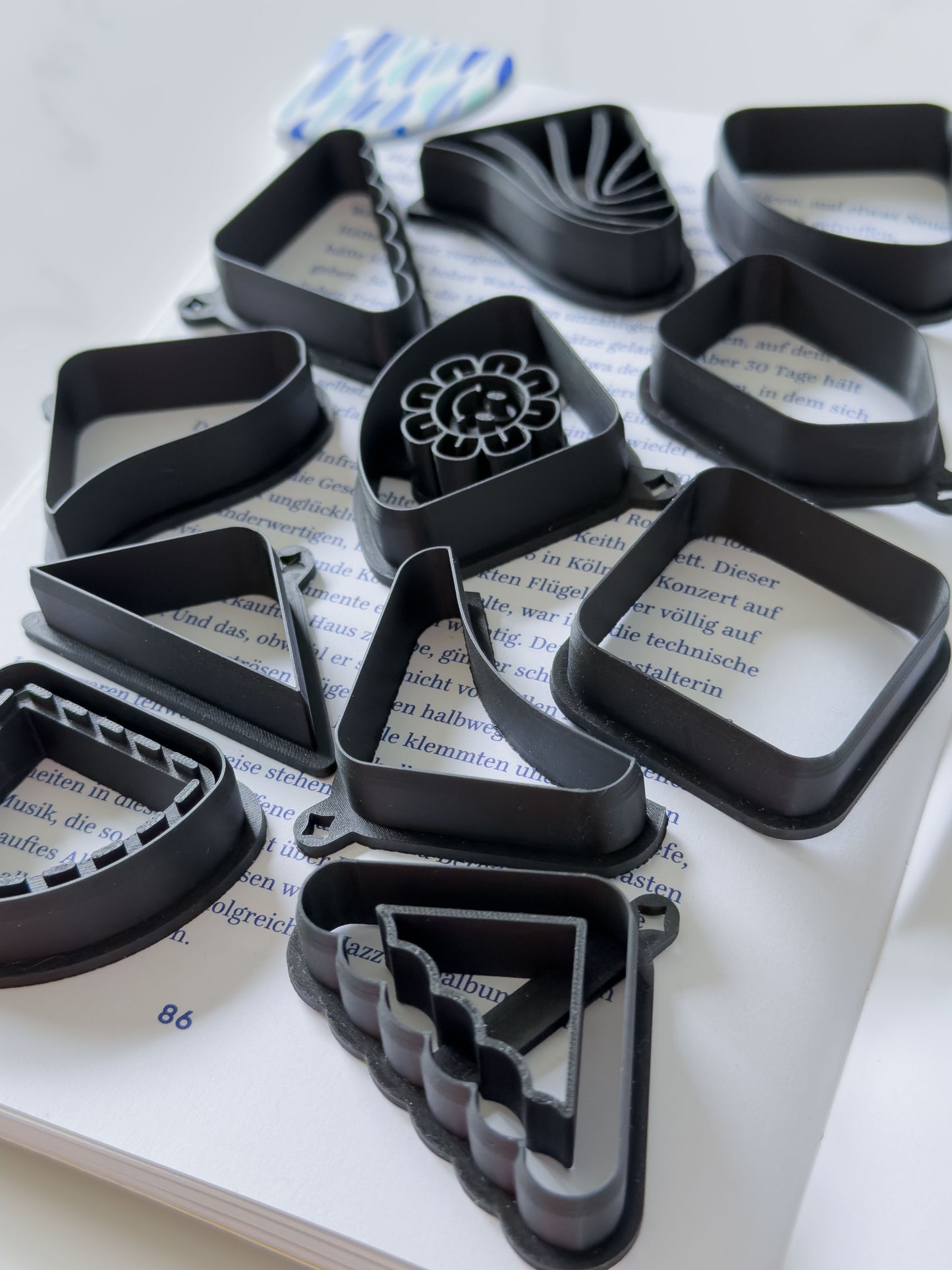 Square Corner Bookmark Polymer Clay Cutters