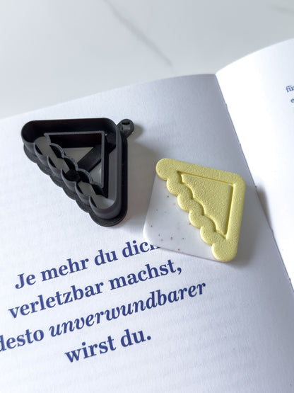 Square Corner Bookmark Polymer Clay Cutters