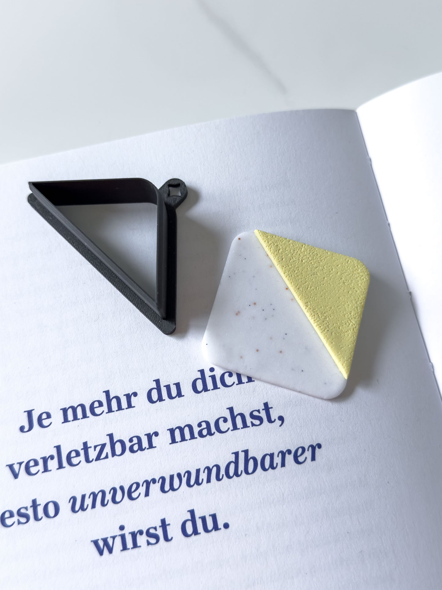 Square Corner Bookmark Polymer Clay Cutters