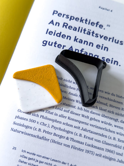 Square Corner Bookmark Polymer Clay Cutters