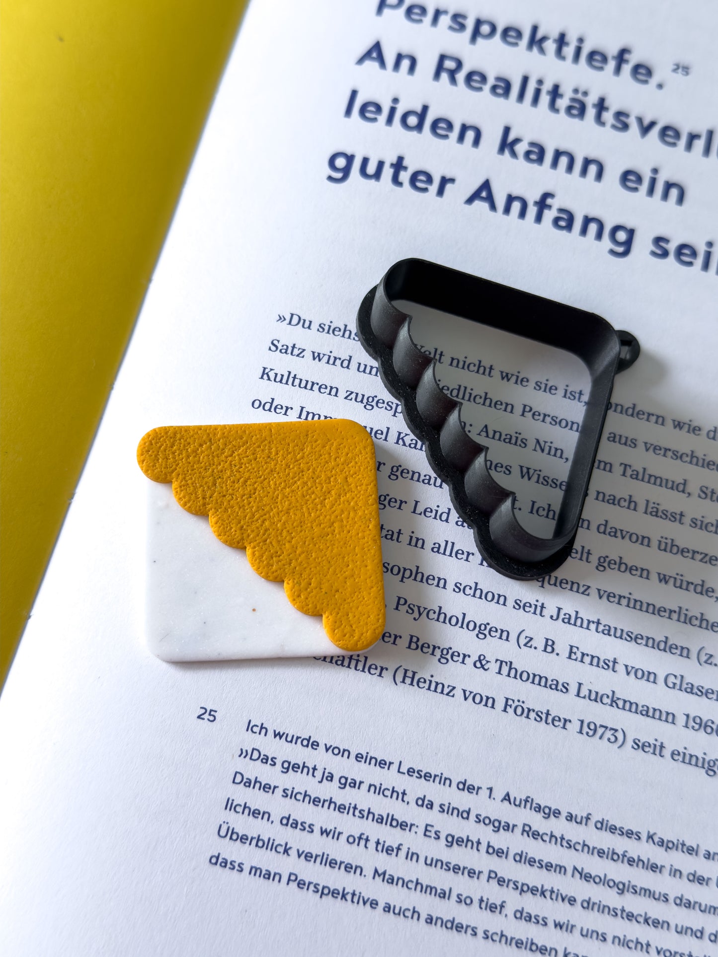 Square Corner Bookmark Polymer Clay Cutters