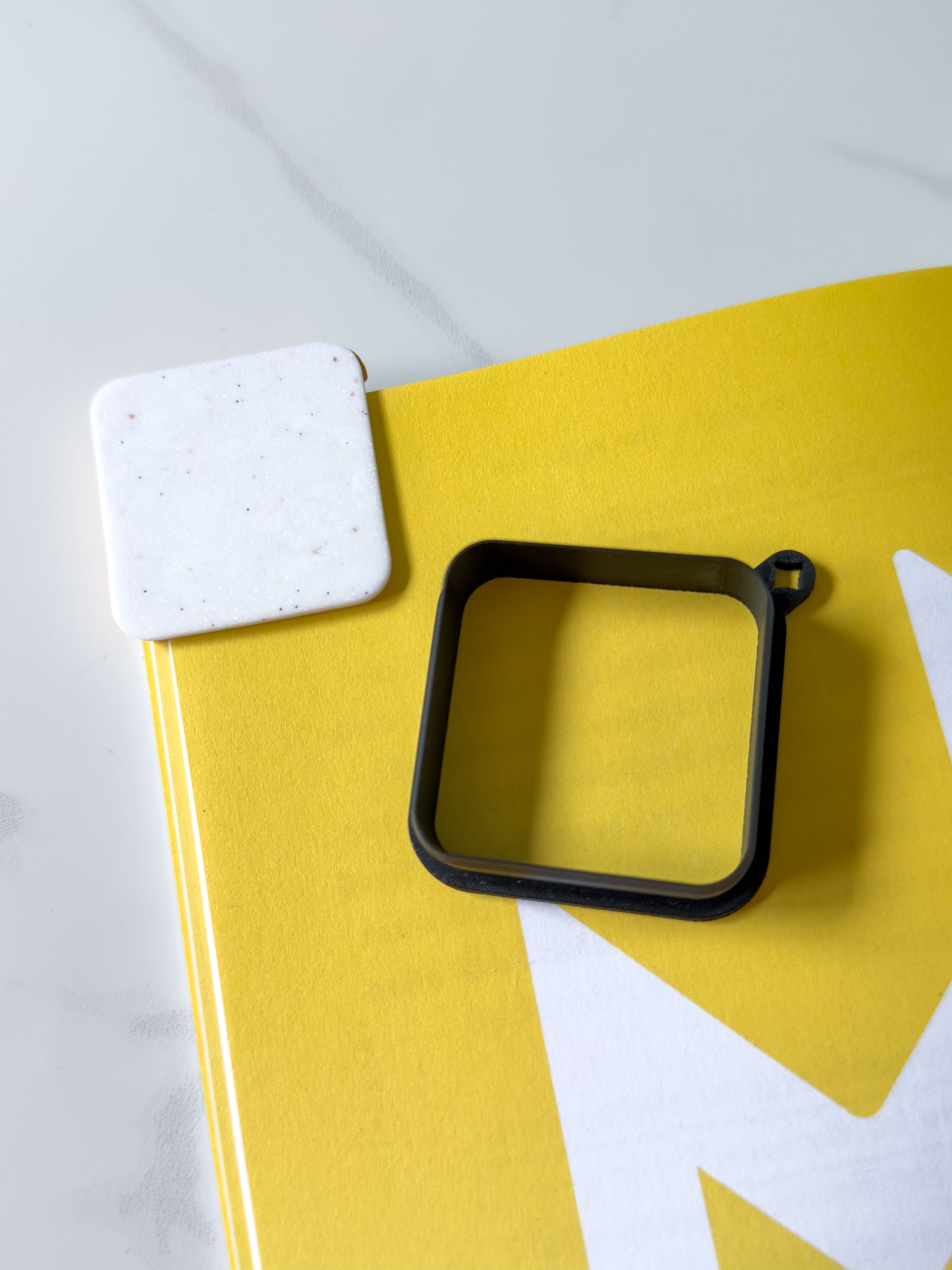 Square Corner Bookmark Polymer Clay Cutters
