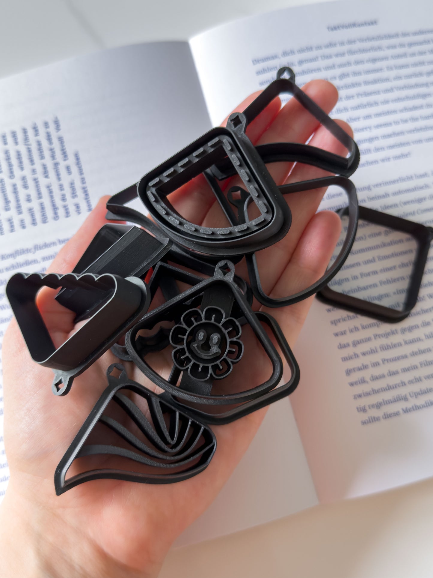 Square Corner Bookmark Polymer Clay Cutters