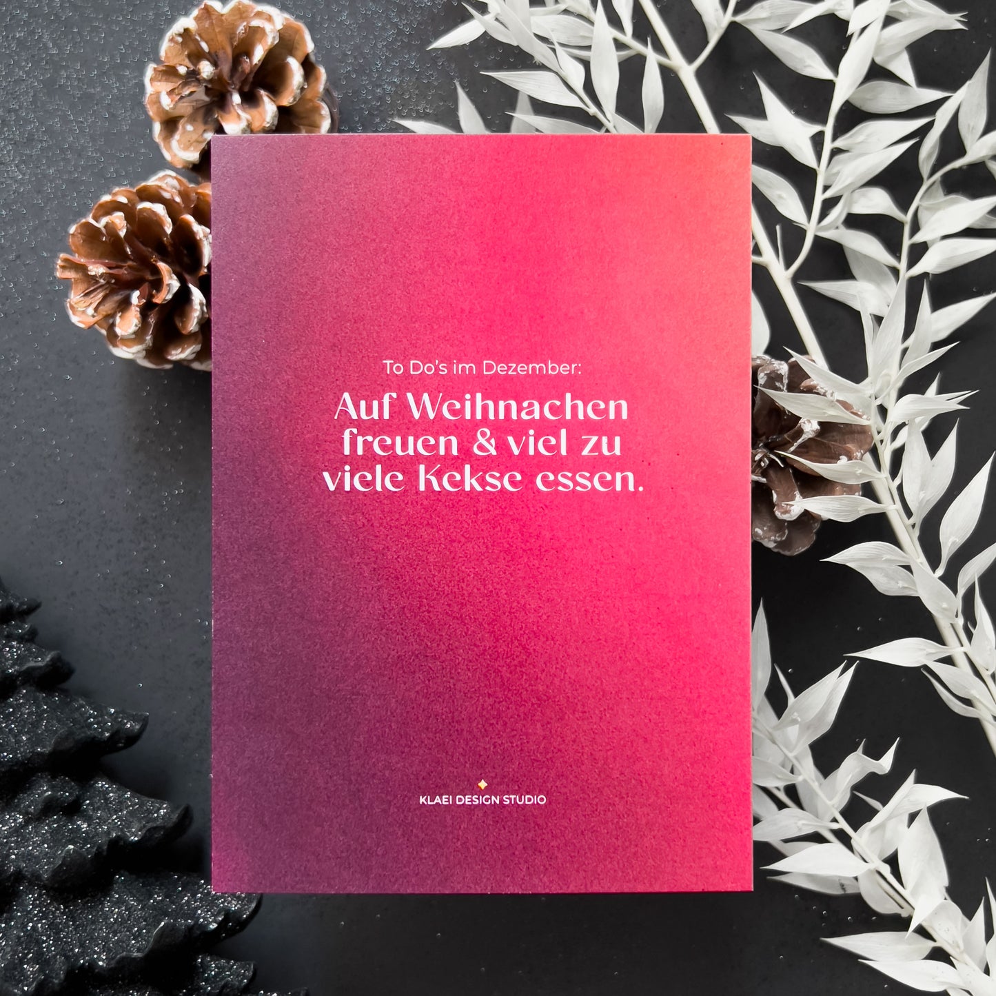 To Do’s im Dezember | Weihnachts-Grußkarte, Postkarte