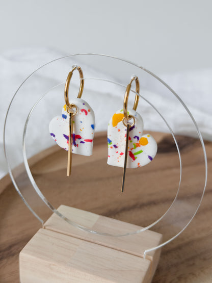 Without Limits Col ✦ Konfetti Mix & Match Herz Creolen