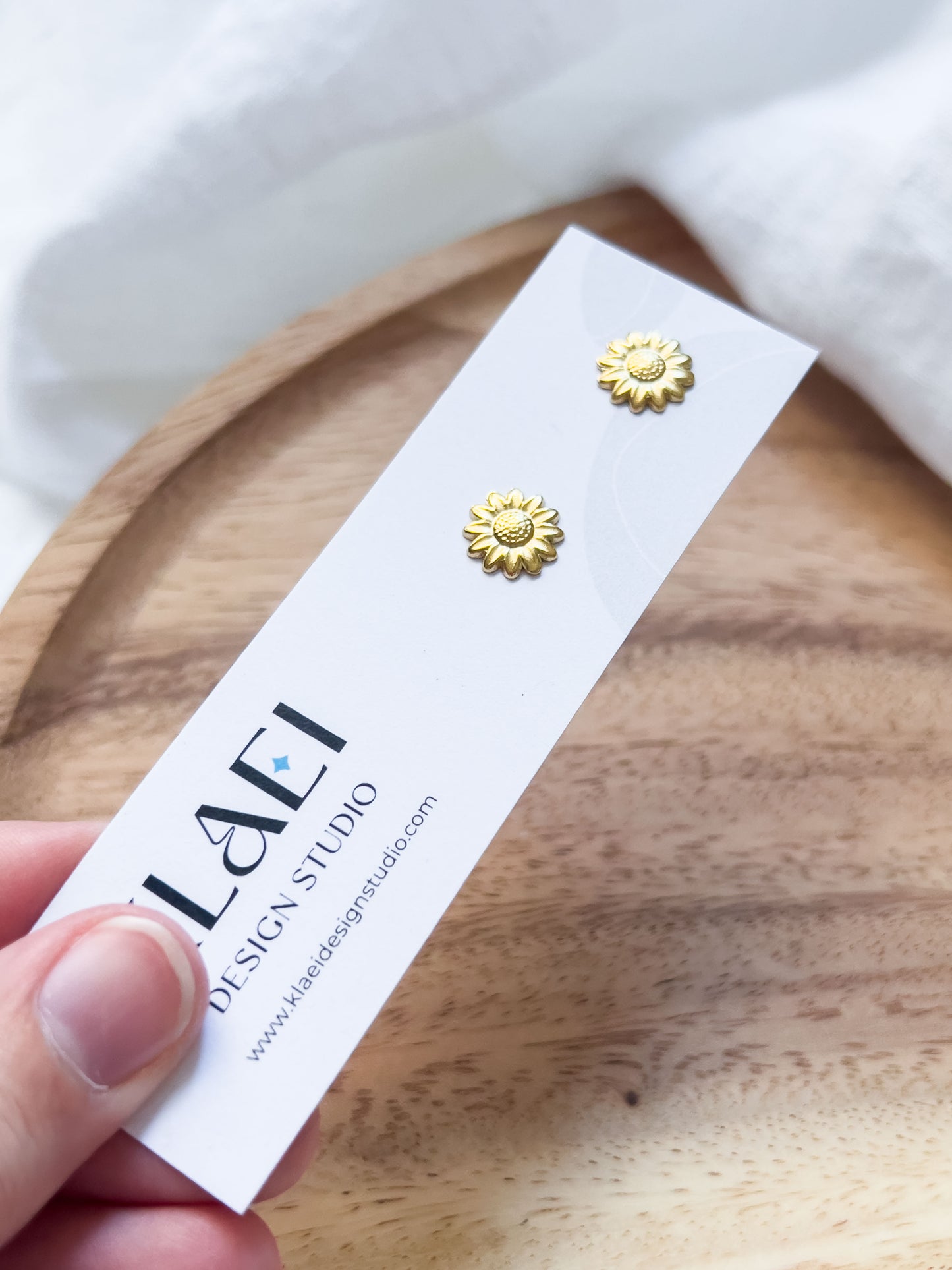 Col R ✦ Goldene Sonnenblumen Ohrstecker