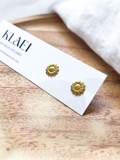 Col R ✦ Goldene Sonnenblumen Ohrstecker