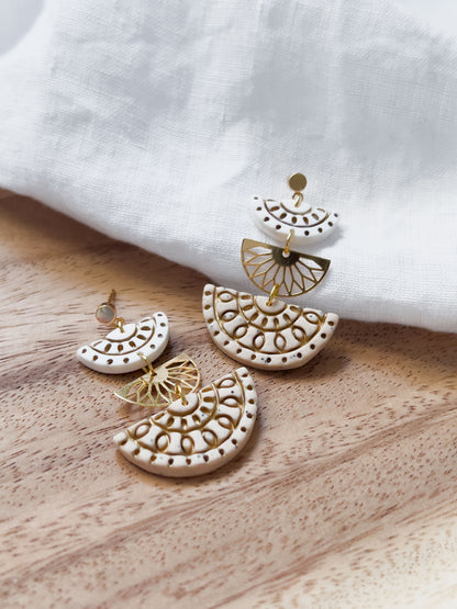 Col R ✦ Dreiteilige Boho Ohrringe