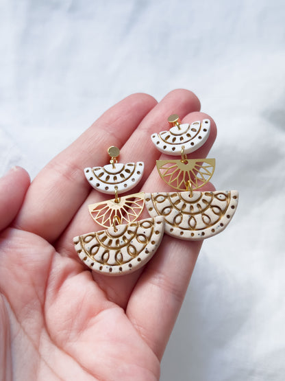 Col R ✦ Dreiteilige Boho Ohrringe