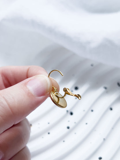 Col R ✦ Fuchsia-marmorierte Ohrhänger