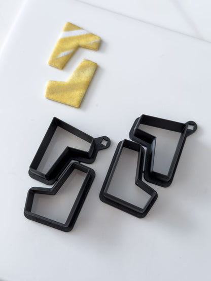 Asymmetrical Puzzle Statement Polymer Clay Cutter