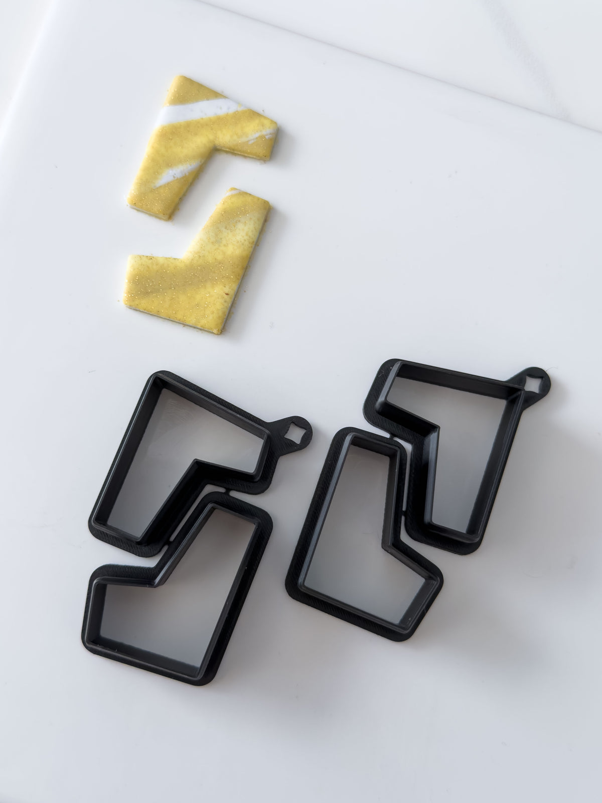 Asymmetrical Puzzle Statement Polymer Clay Cutter
