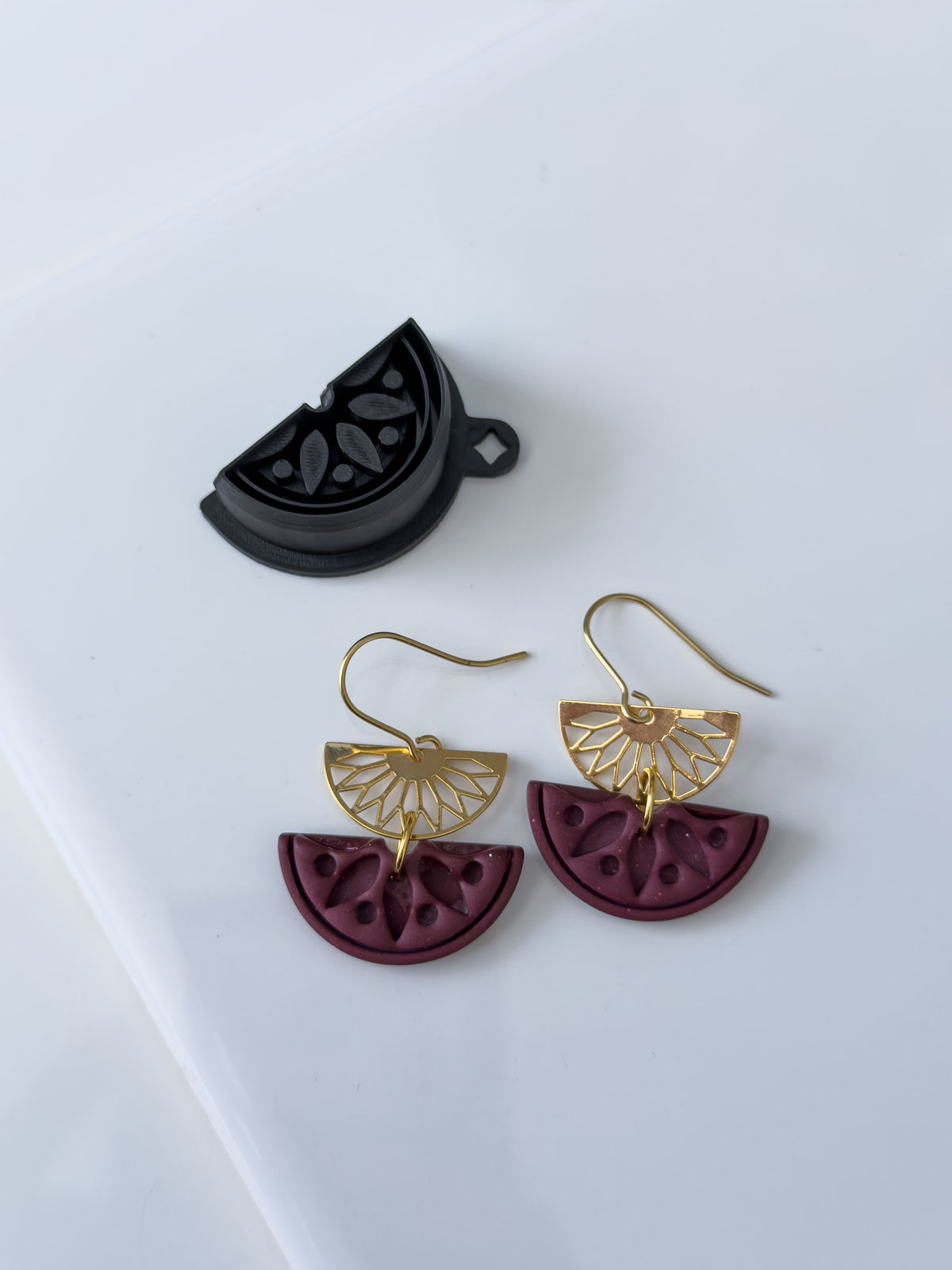 Boho Half-Circle Polymer Clay Cutter