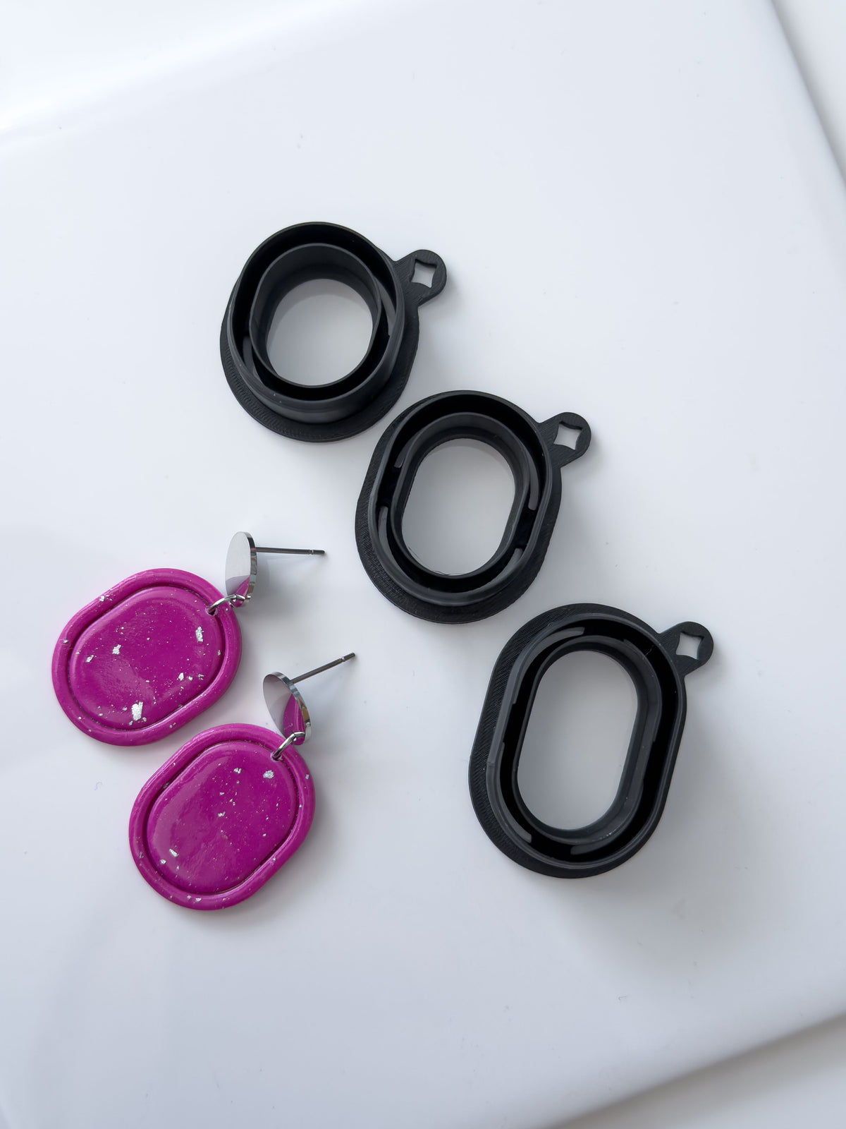 Chunky Framed Oval Polymer Clay Cutter