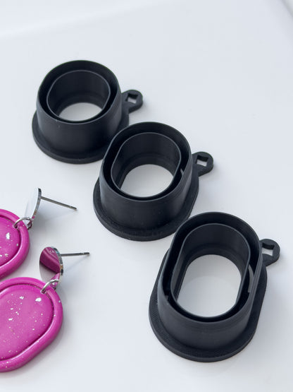 Chunky Framed Oval Polymer Clay Cutter