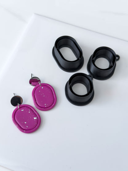 Chunky Framed Oval Polymer Clay Cutter
