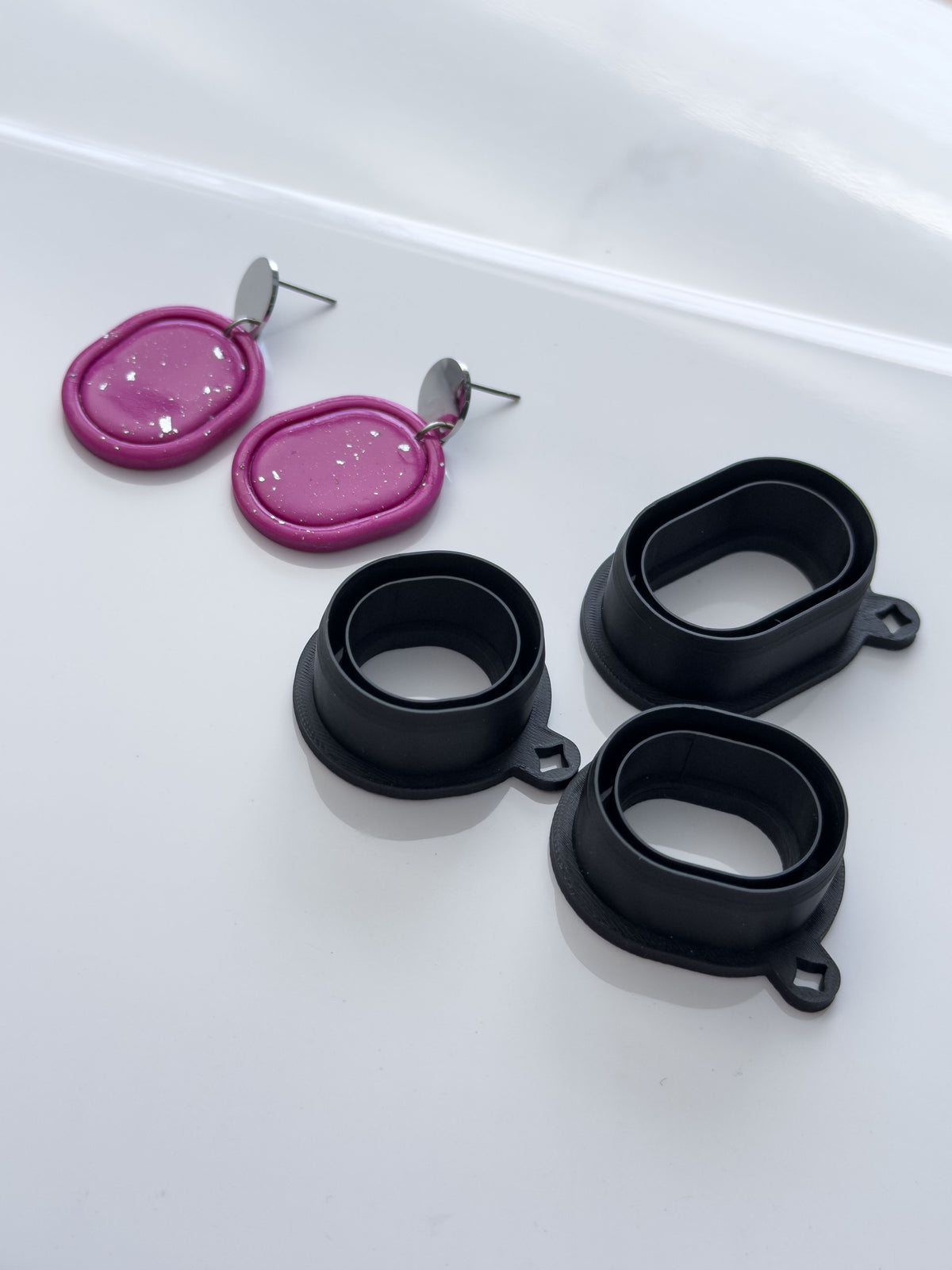 Chunky Framed Oval Polymer Clay Cutter