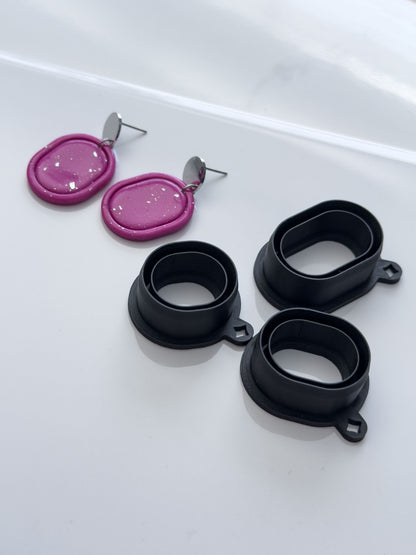 Chunky Framed Oval Polymer Clay Cutter