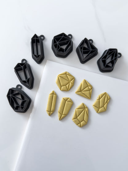 Detailed Gemstone Polymer Clay Cutter