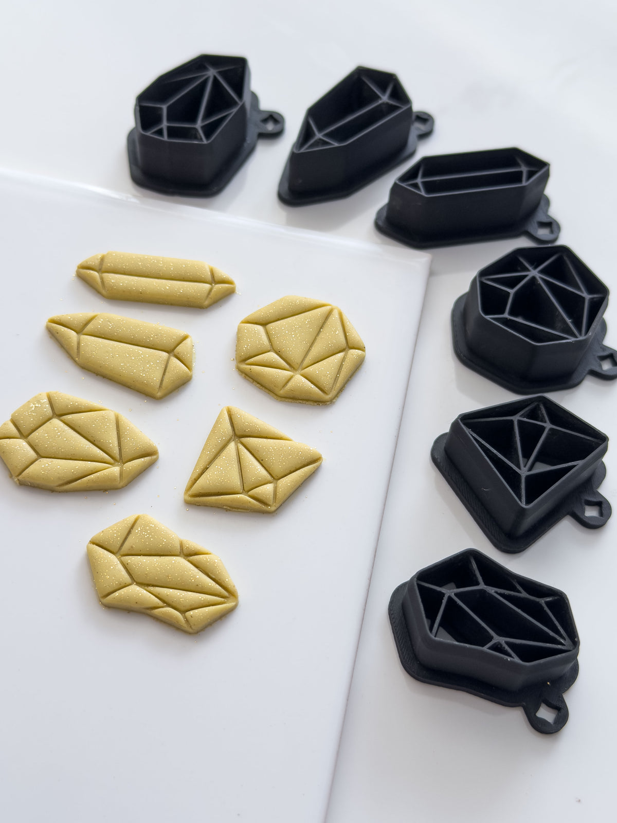 Detailed Gemstone Polymer Clay Cutter