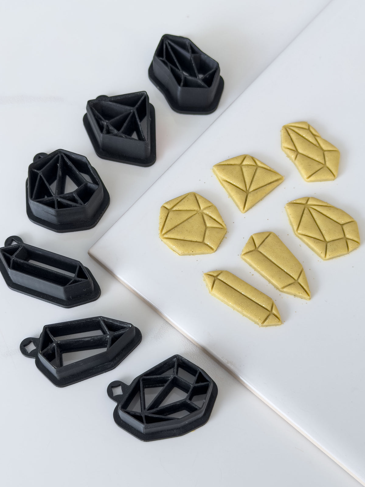 Detailed Gemstone Polymer Clay Cutter