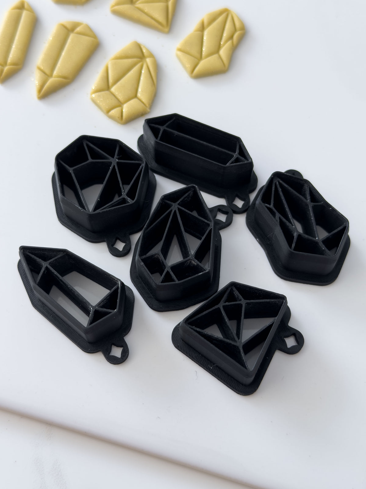 Detailed Gemstone Polymer Clay Cutter